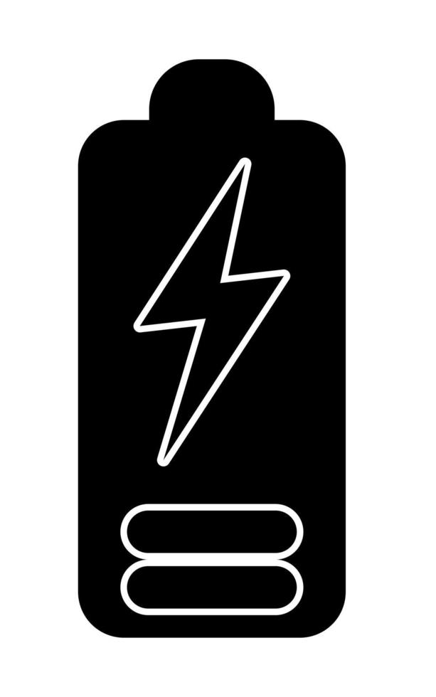 Battery charging icon, vector illustration