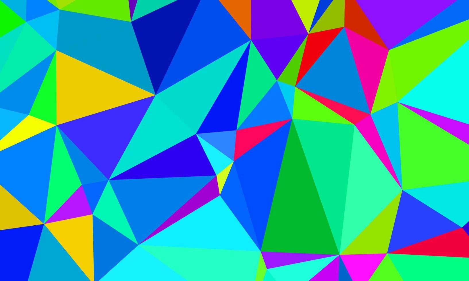 Abstract geometrical background consisting of multicolored triangular polygons vector