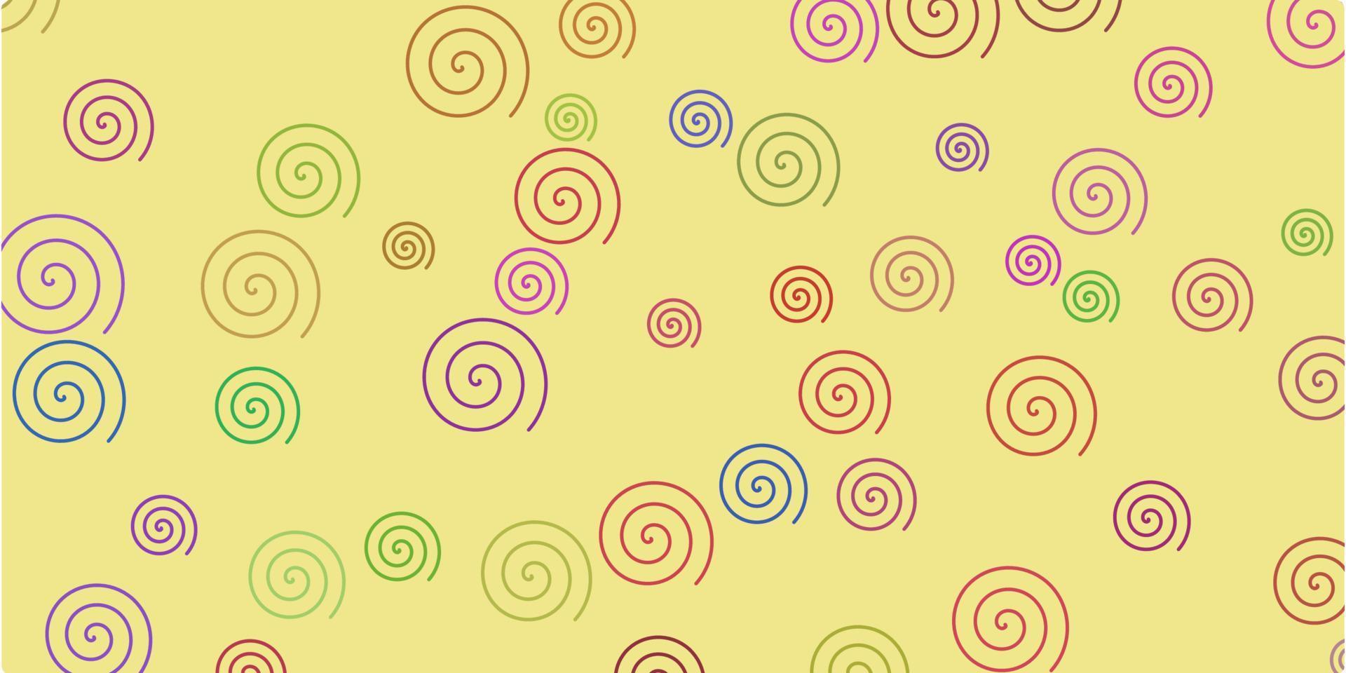Spiral pattern with cream color background vector