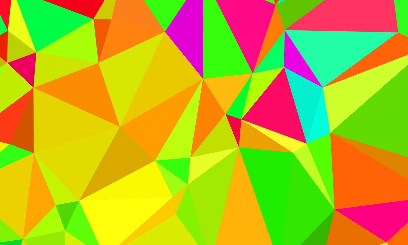 Abstract geometrical background consisting of multicolored triangular polygons vector