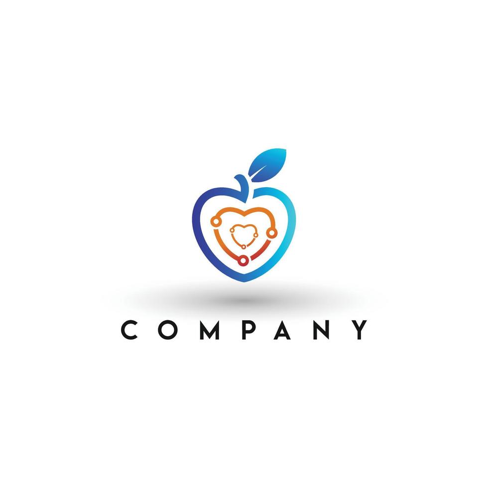 Organic food logo healthy food logo vector