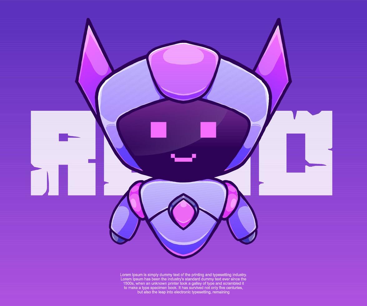Cute Robot Waving Hand Cartoon Vector Icon Illustration. Science Technology Icon Concept Isolated Premium Vector. Flat Cartoon Style