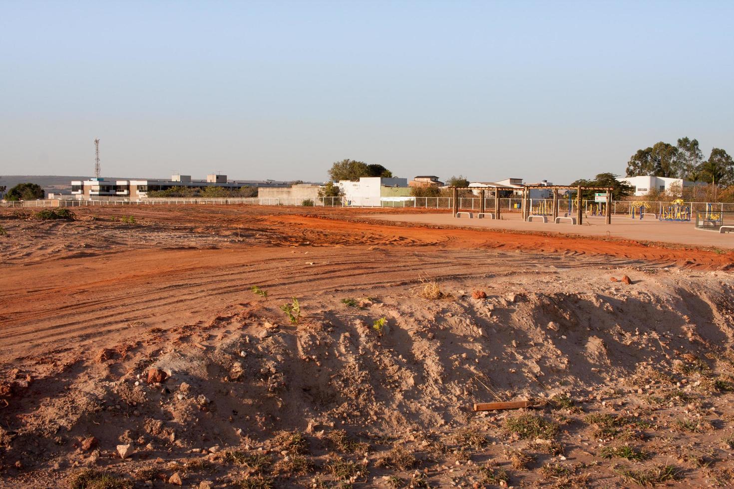 Brasilia, Brazil August 25, 2022 View of the Land, brush, trees and vegetation that was clear out in  in Burle Marx Park in the Northwest section of Brasilia, known as Noroeste photo