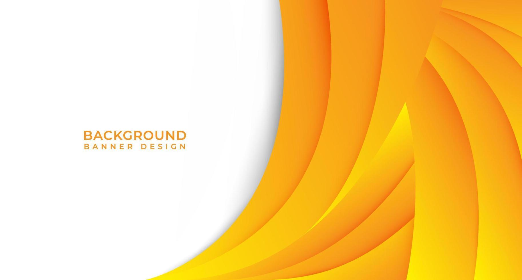 Abstract Background Template Design  with Orange Gradient Color For Banner, Flyer, Brochure, Design Promotion And Business Presentation vector