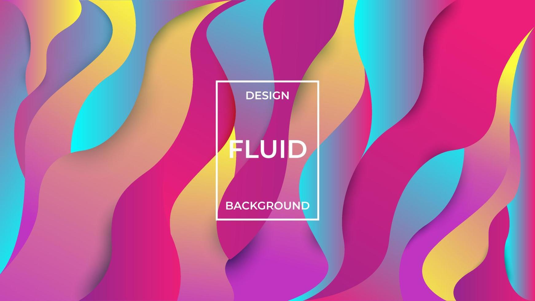 fondo fluido colorido abstracto para banner, fondo de sitio web, folleto, promoción de diseño y presentación de negocios vector