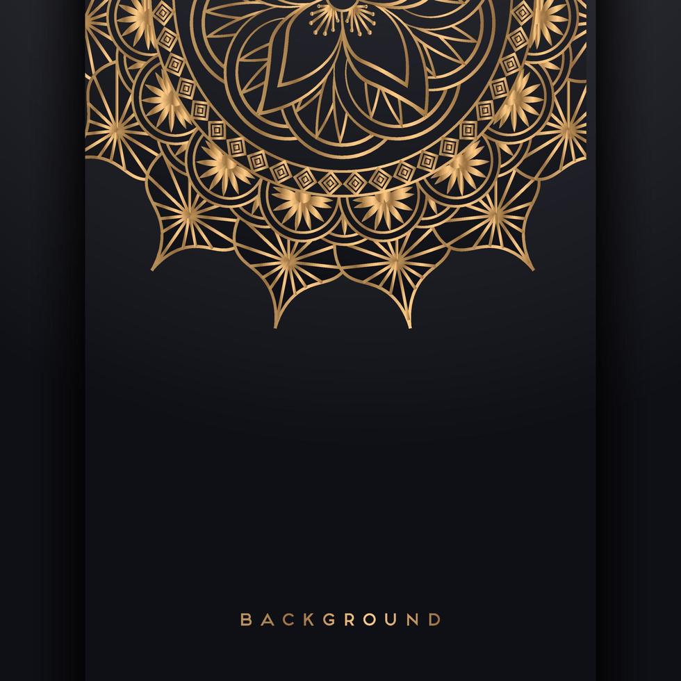 Luxury mandala background with golden arabesque pattern Arabic Islamic east style.luxury circular pattern mandala background Islam Arabic vector