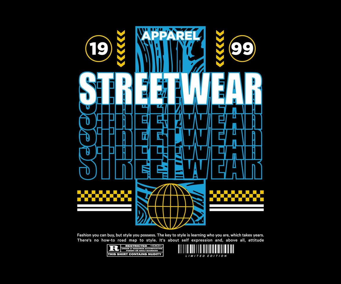 illustration  design for vector graphic, typographic poster or t shirts street wear and Urban style
