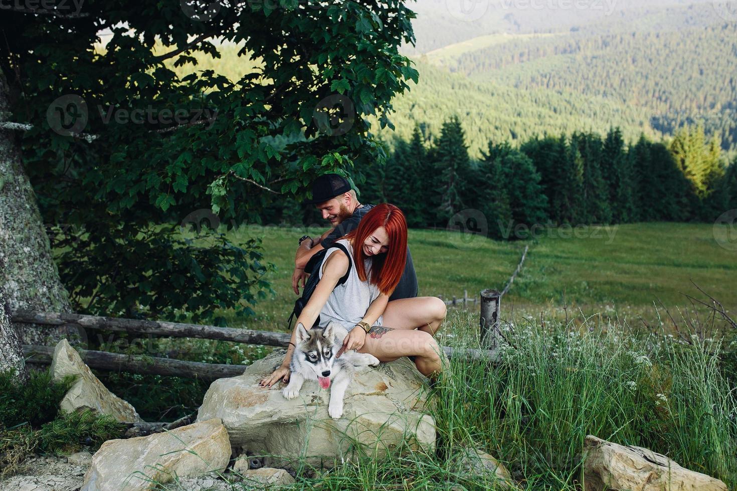 Photo of a couple in the mountains