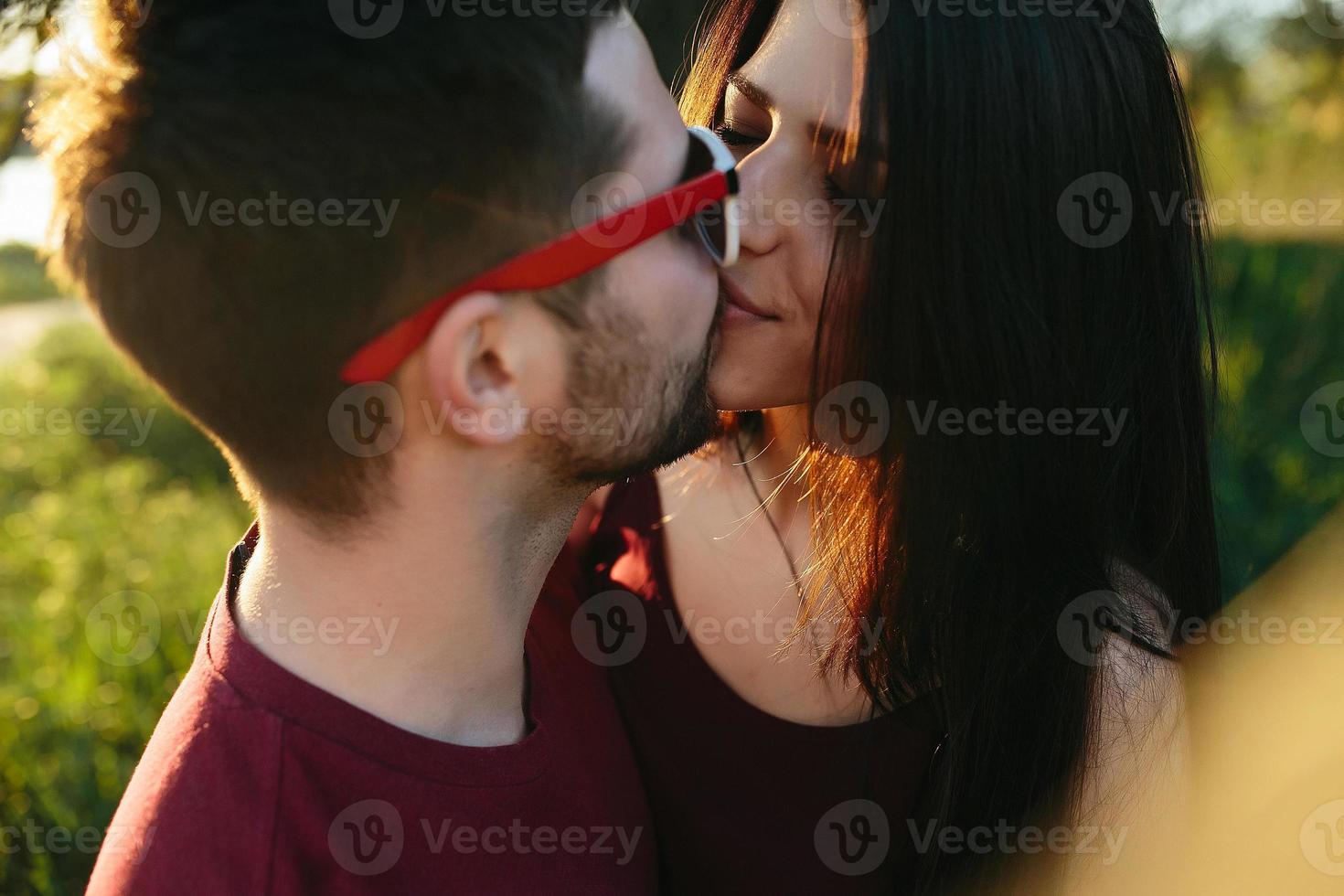 young beautiful couple photo