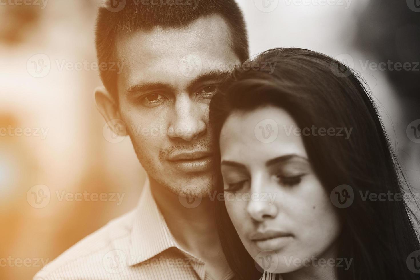 Couple have fun in the city photo