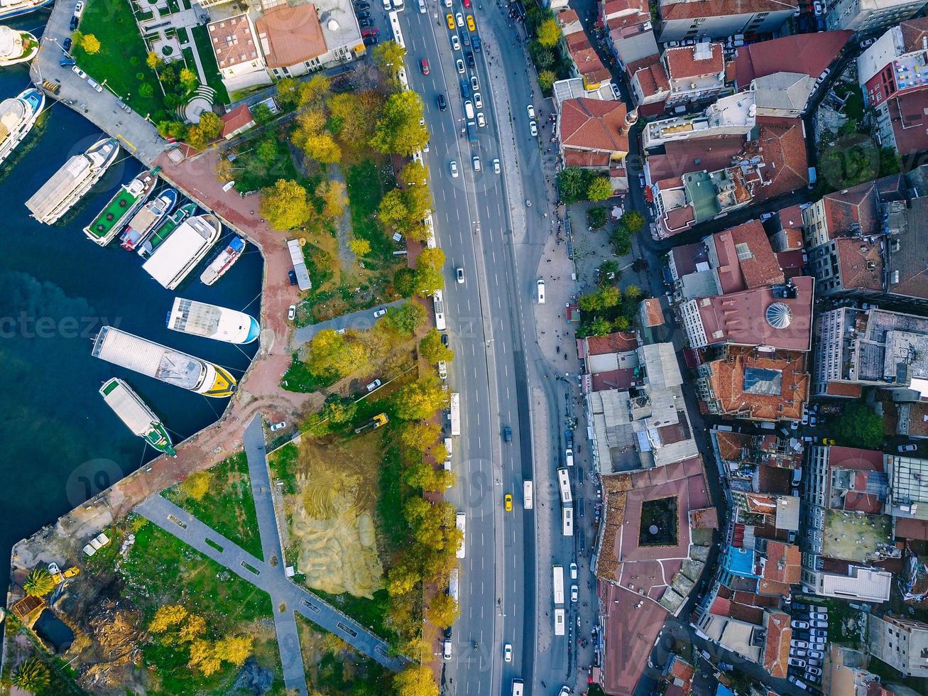 Istanbul aerial survey photo