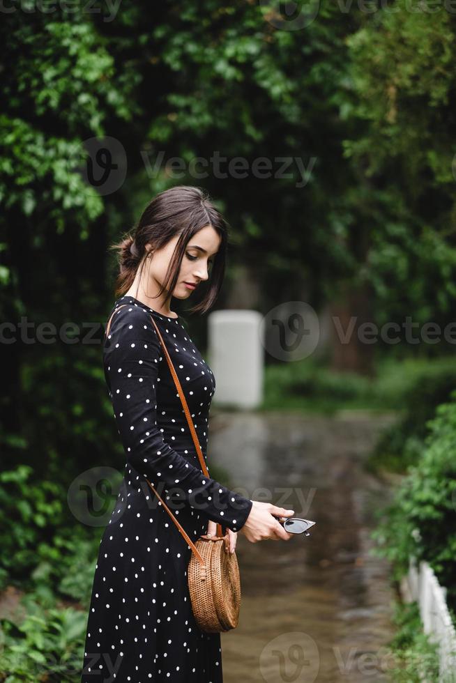 Girl posing on camera photo