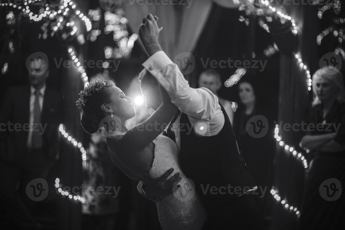 wedding dance on wedding day photo