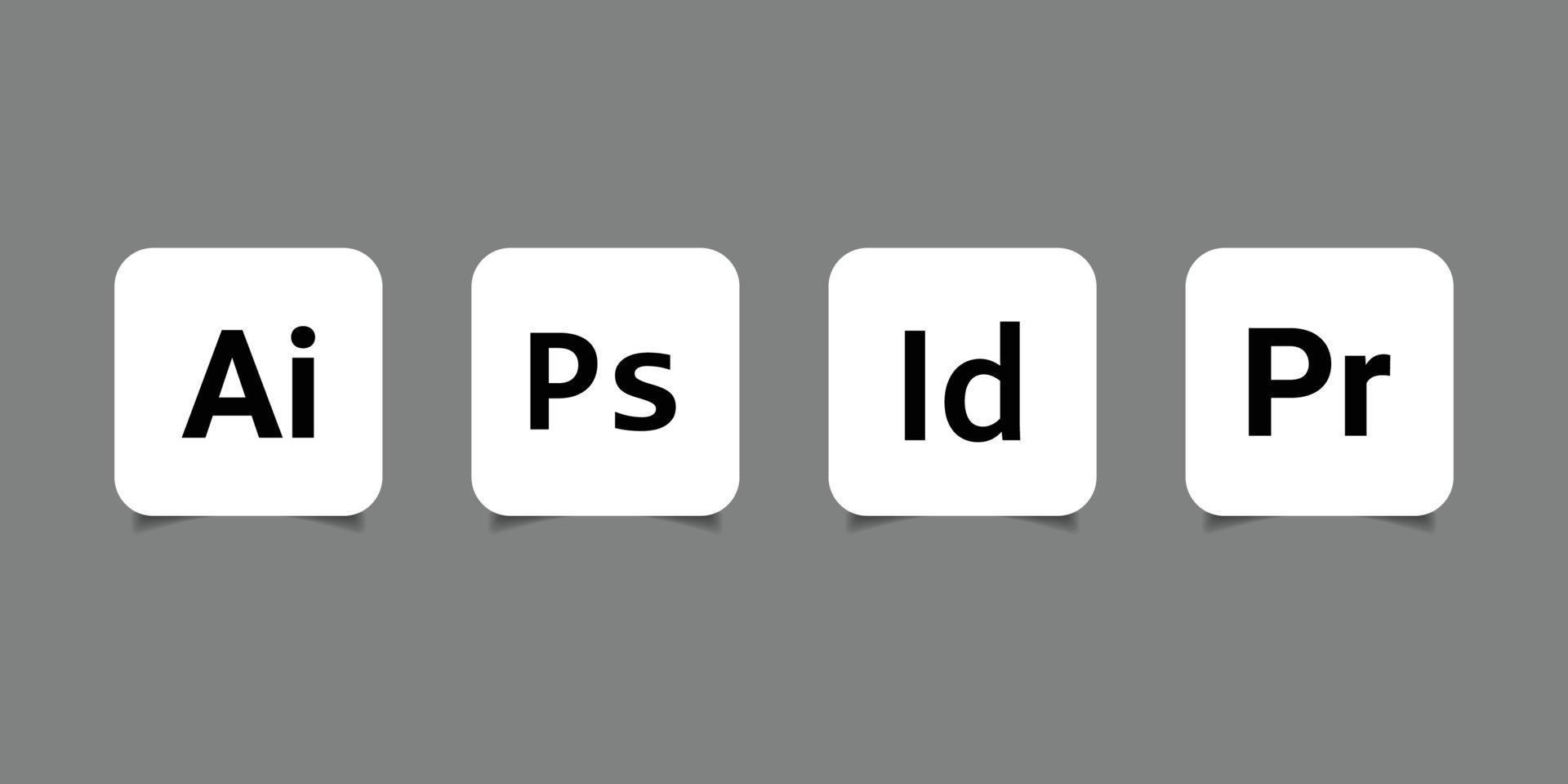 Adobe Icons Vector Art 11372060 Vector Art at Vecteezy