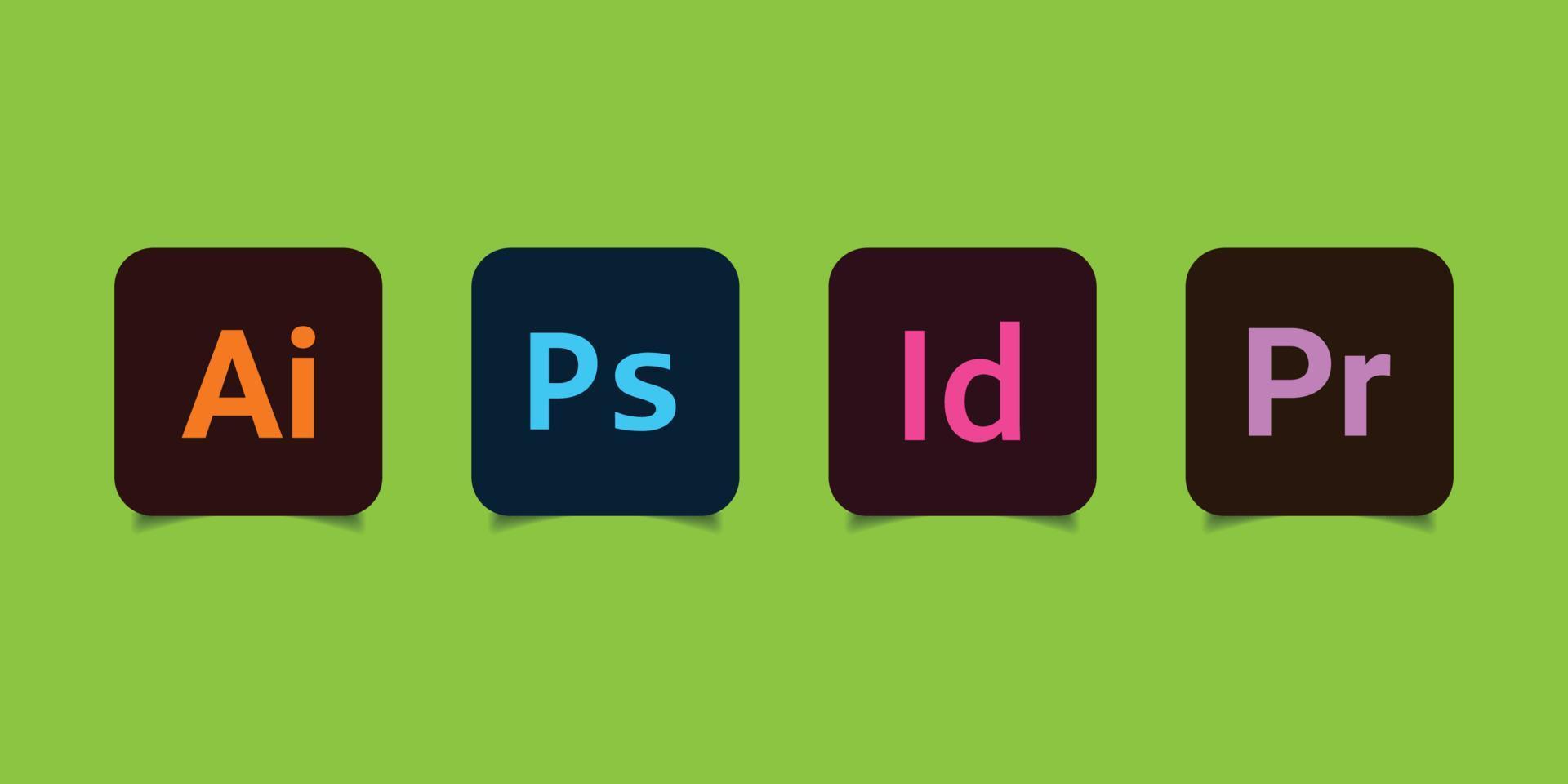 Adobe Icons Vector Art
