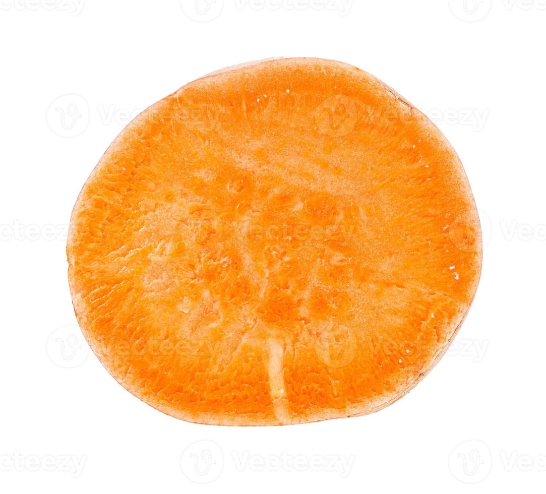 orange pulp of sweet potato batata isolated photo