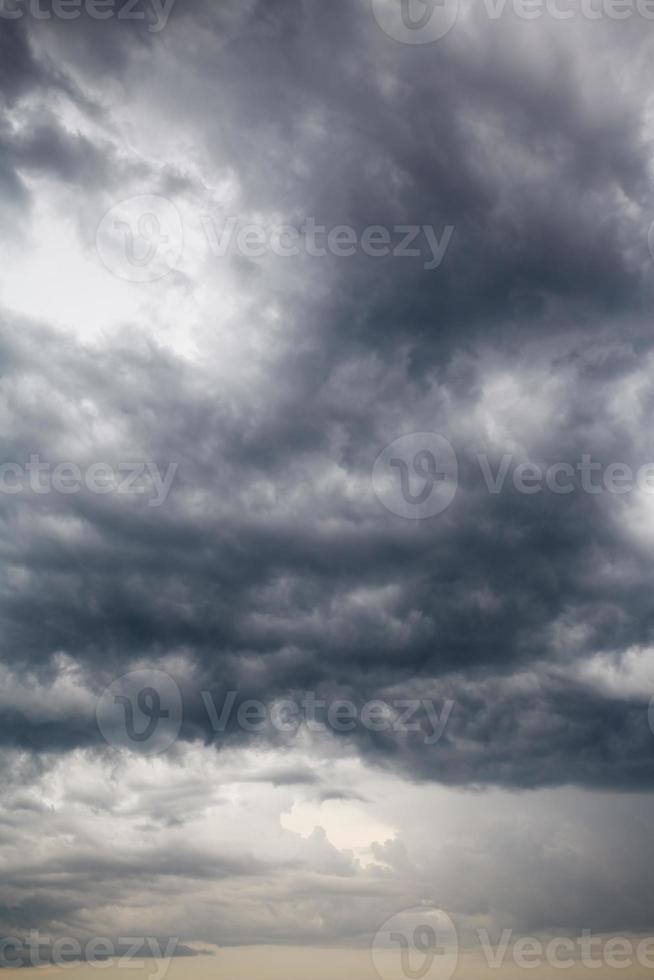 cloudscape with dark storm clouds photo