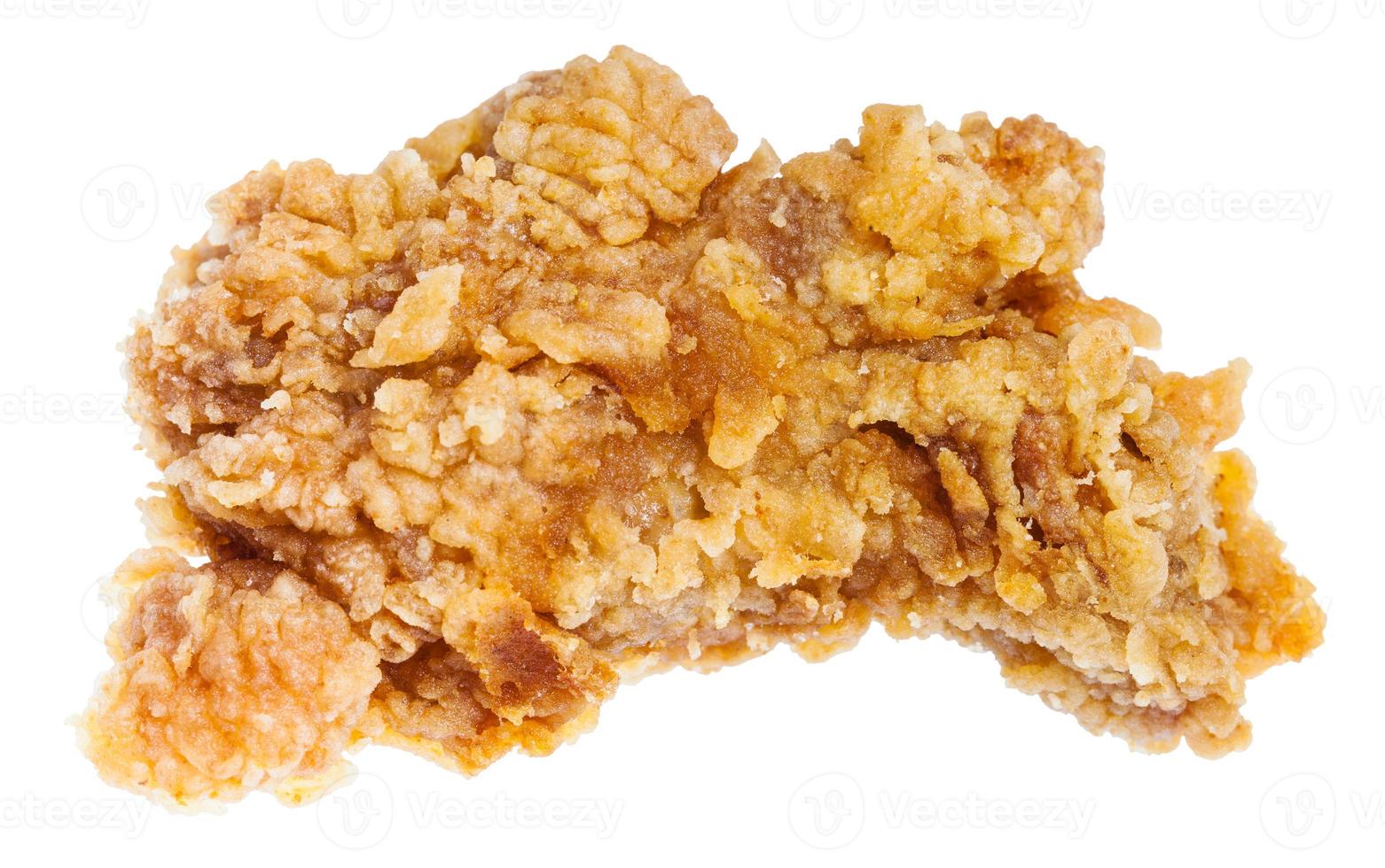 crispy fried chicken wing isolated on white photo