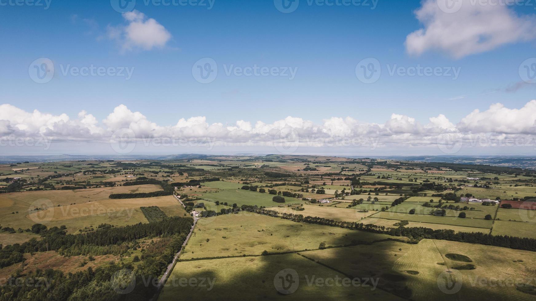 paisaje de campo del reino unido foto