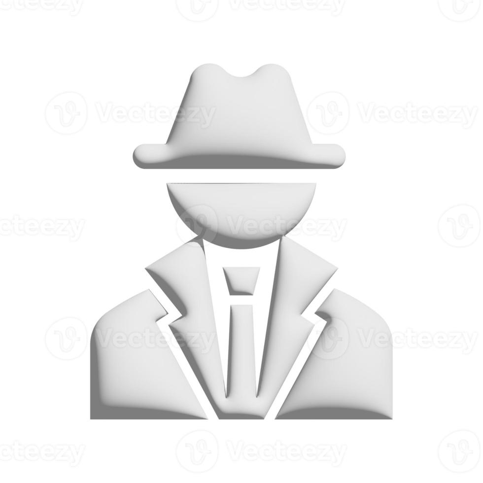 Magician icon 3d design for application and website presentation photo
