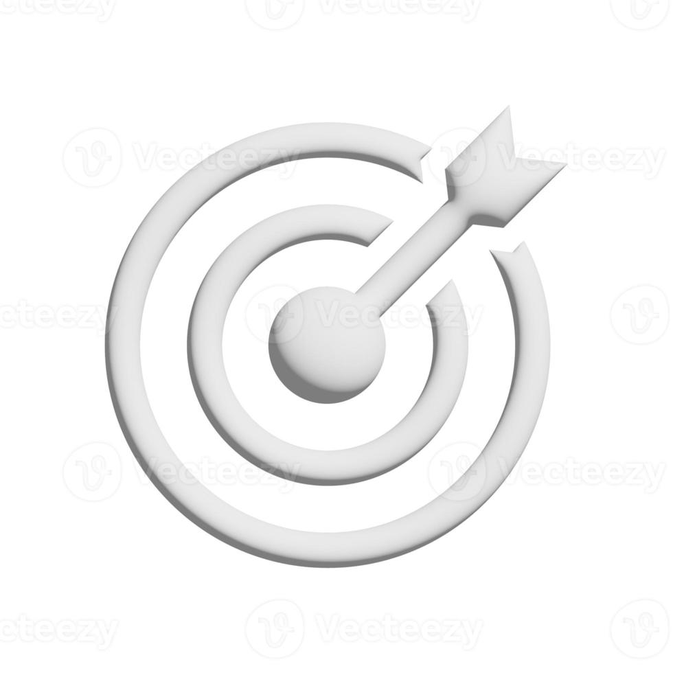 Focal point icon 3d design for application and website presentation photo