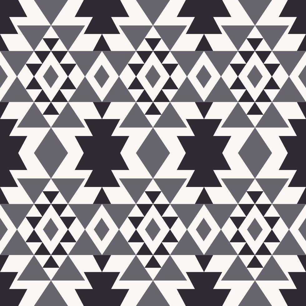 suroeste azteca forma geométrica monocromo gris color transparente patrón de fondo. uso para telas, textiles, elementos de decoración de interiores, tapicería, envoltura. vector