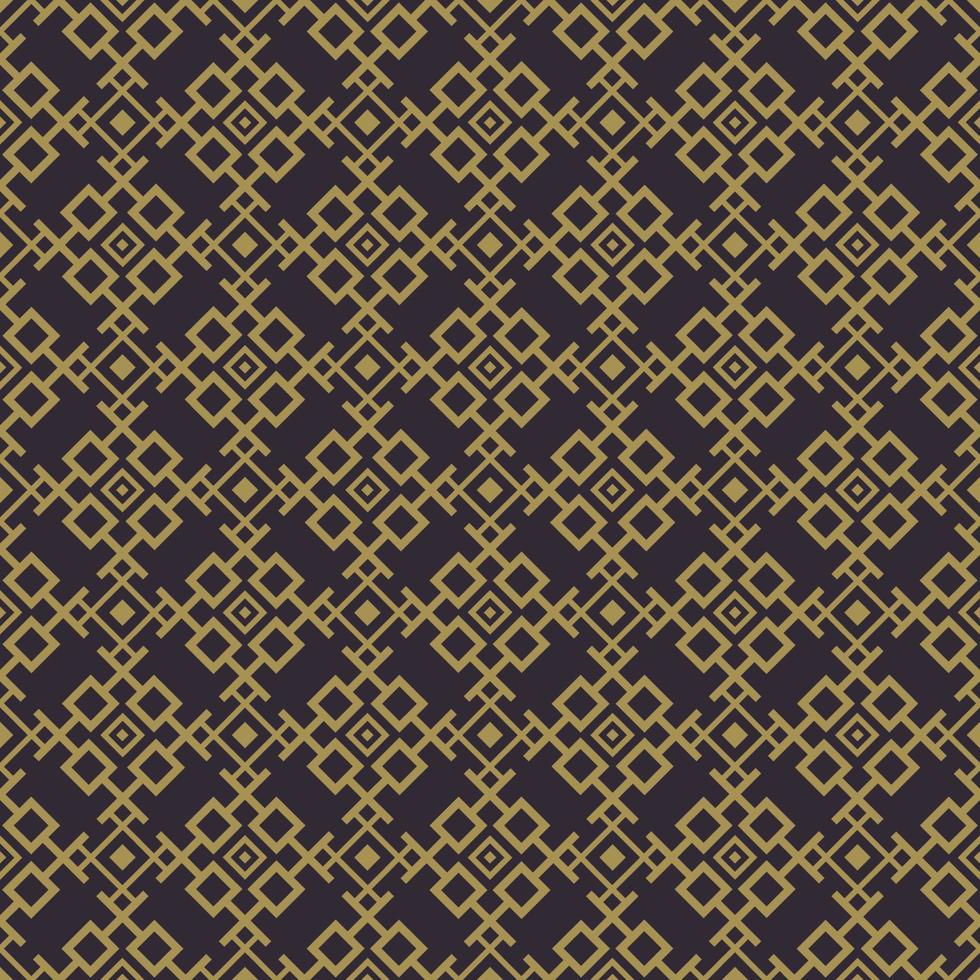 Islamic persian geometric square grid shape luxury gradient gold color seamless pattern background. Use for fabric, textile, interior decoration elements, upholstery, wrapping. vector