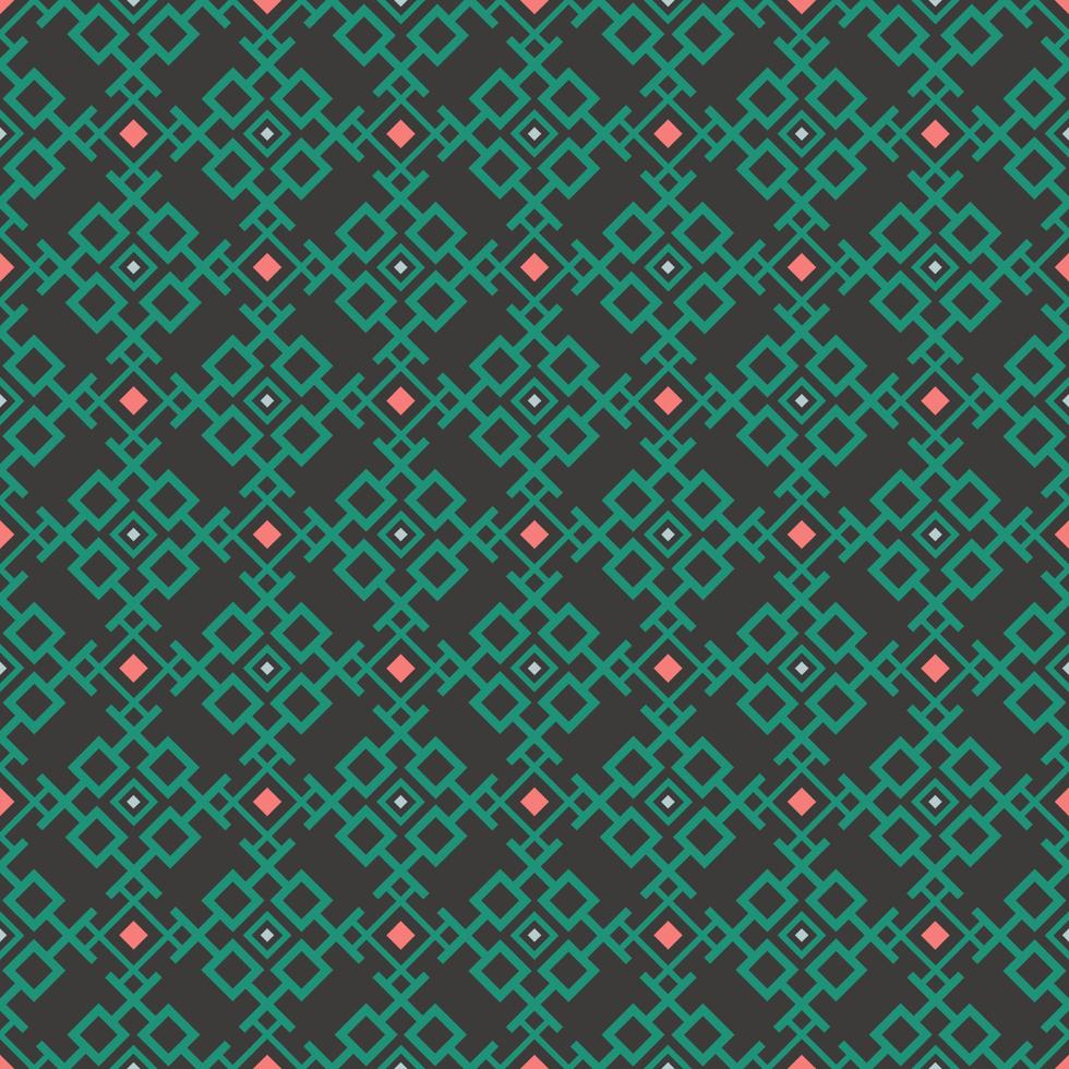 Islamic persian geometric square grid shape seamless pattern background. Use for fabric, textile, interior decoration elements, upholstery, wrapping. vector