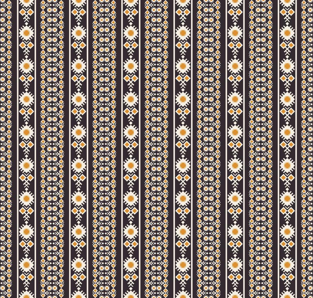 bordado étnico rayas geométricas de patrones sin fisuras fondo de estilo de color ruso vintage. diseño de patrón de superficie. uso para telas, textiles, elementos de decoración de interiores, tapicería, envoltura. vector