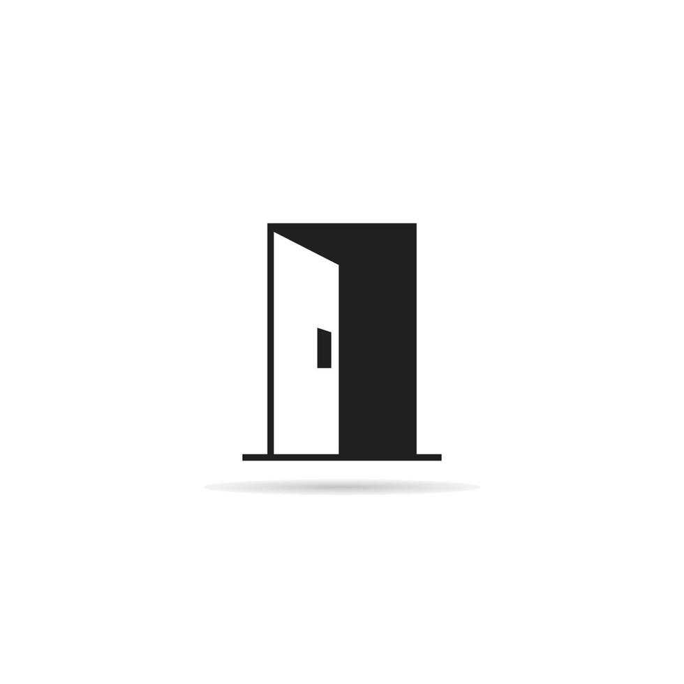 open door icon vector illustration
