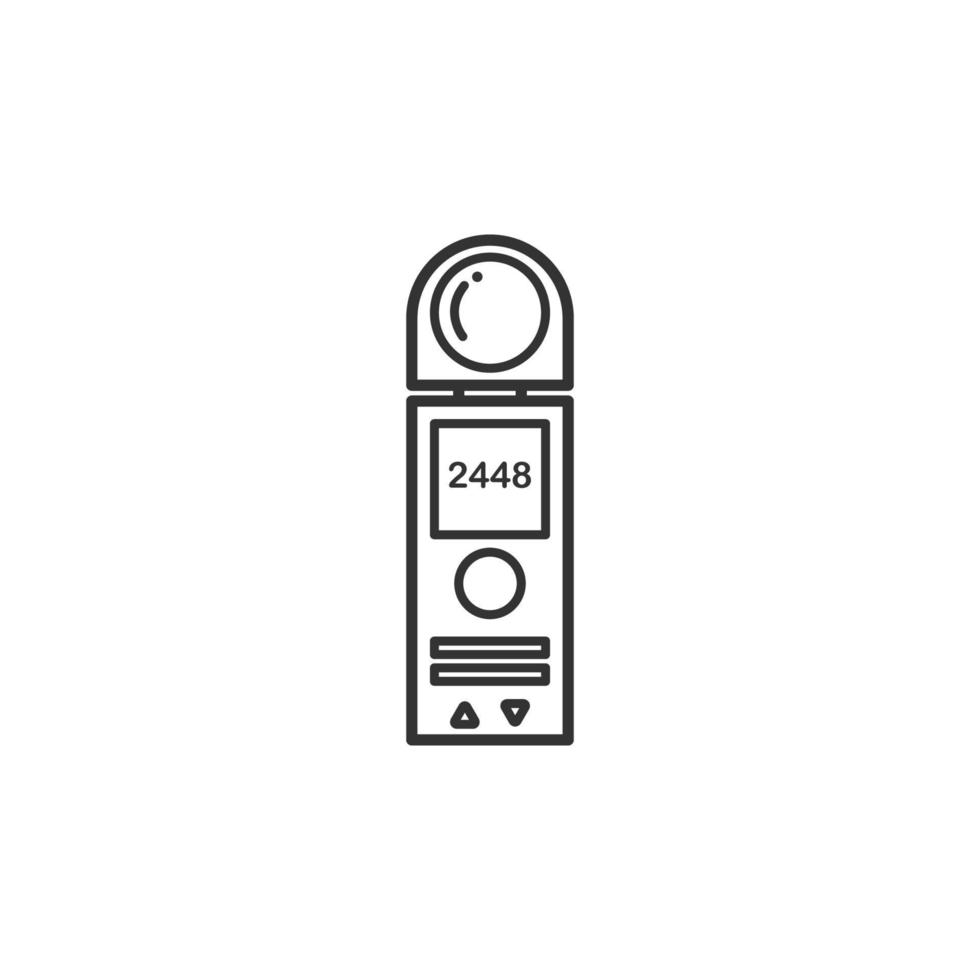 Light meter icon, Flat design element. vector