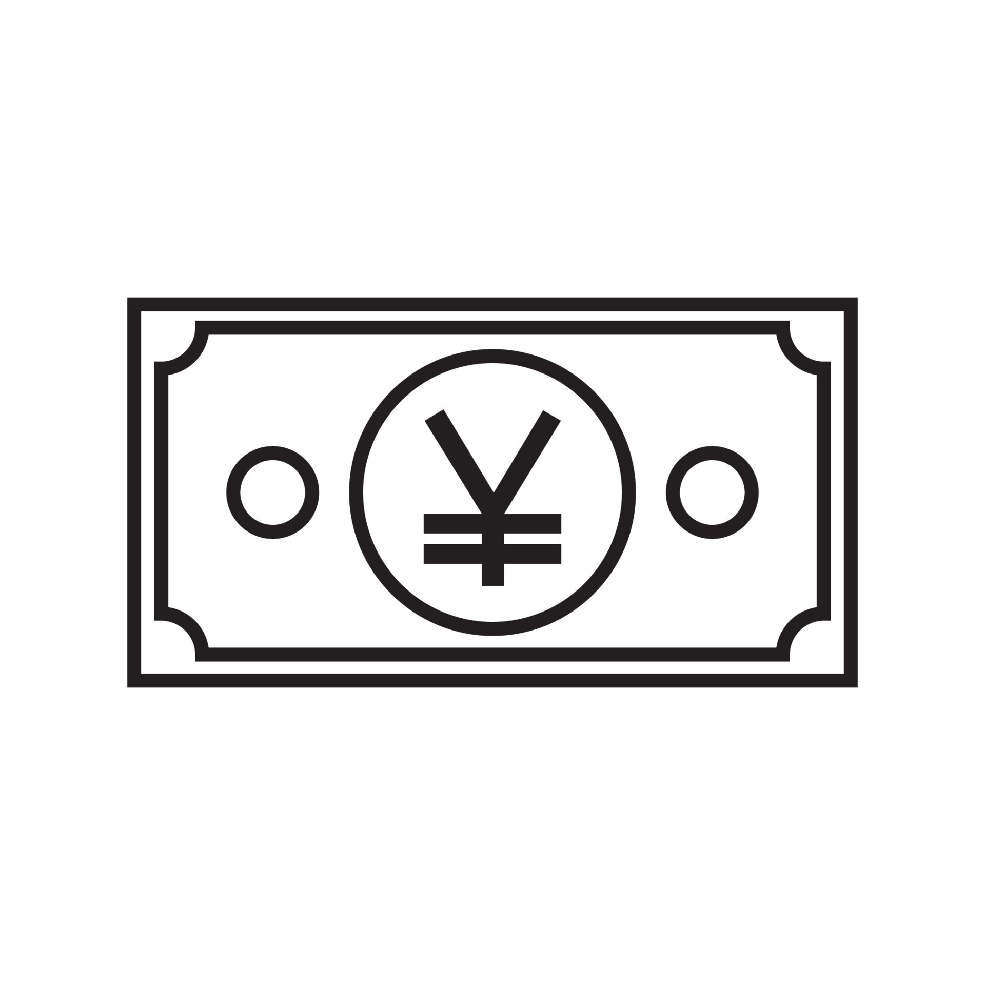 Japanese Yen Currency Symbol Banknote Outline Icon 11373250 Vector Art japanese-yen-currency-symbol-banknote-outline-icon-11373250-vector-art