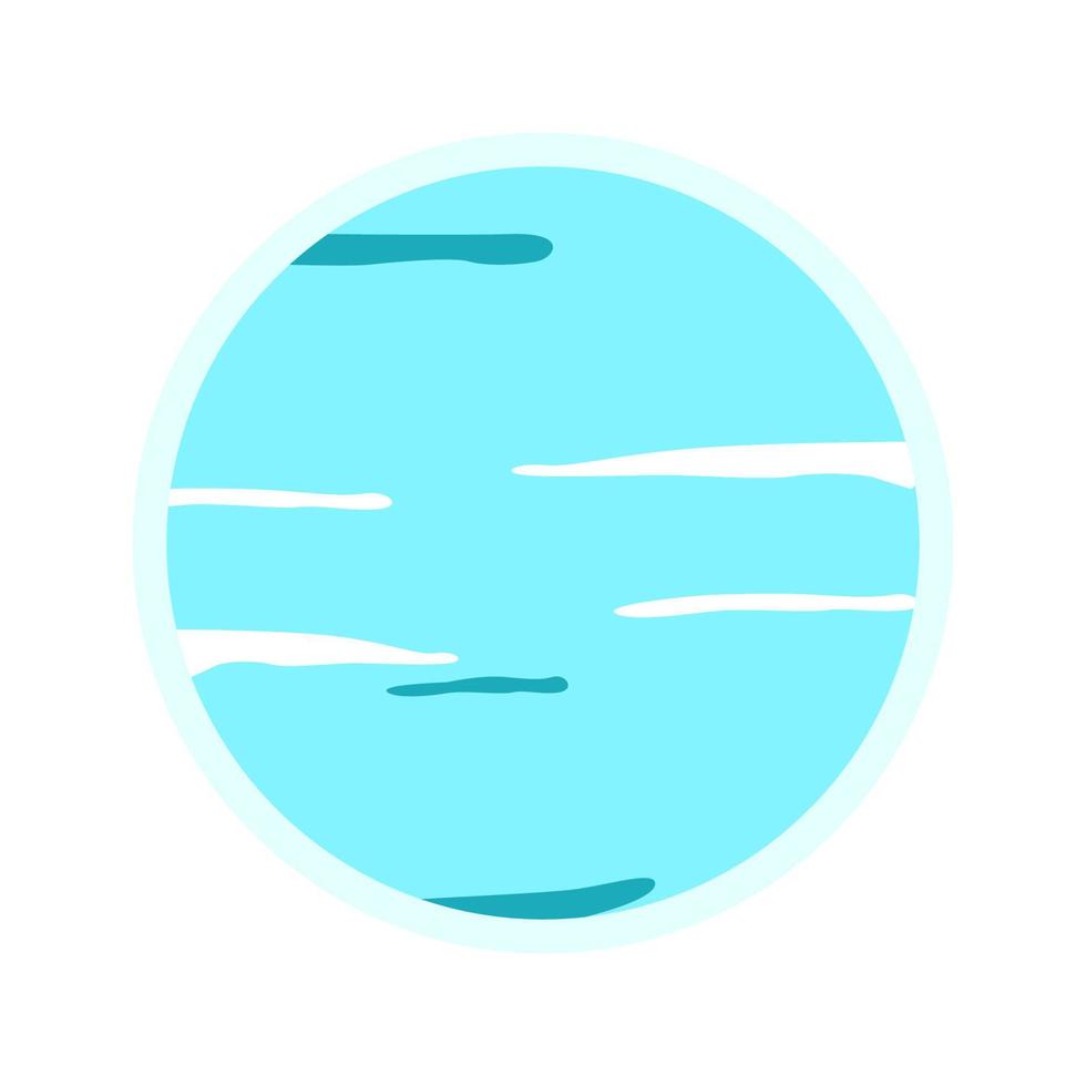 Uranus icon, Cute icon about planets. vector