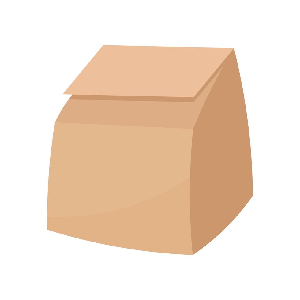 Paper bag vector flat design