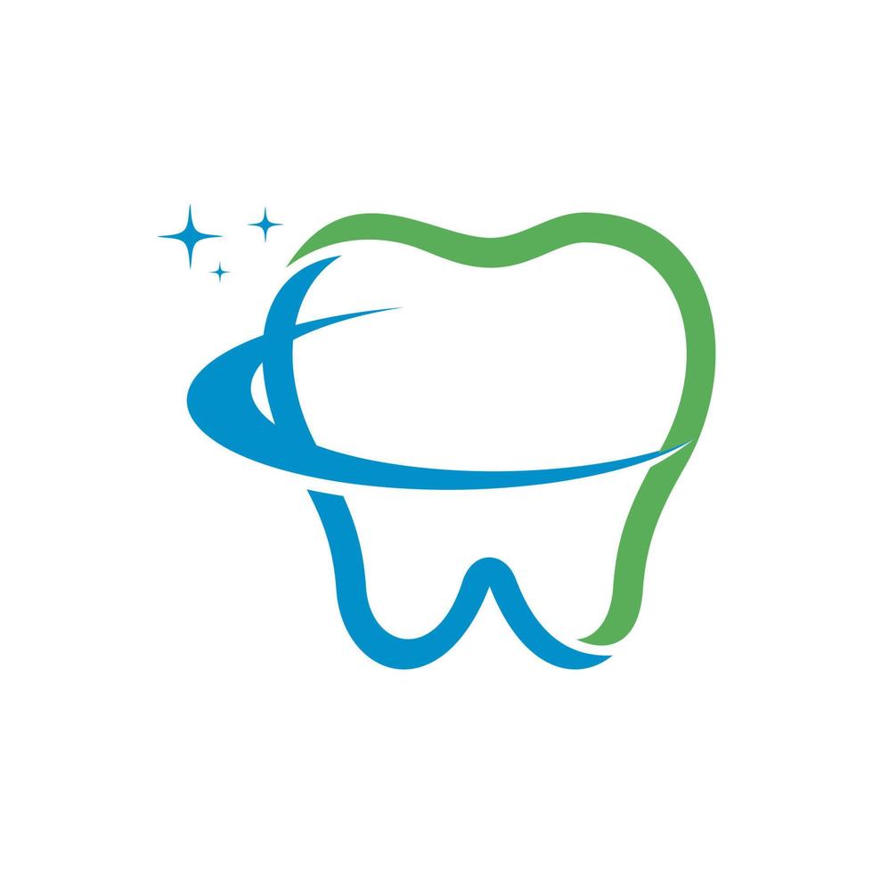 Diseño de icono de ilustración de vector de plantilla de logotipo dental