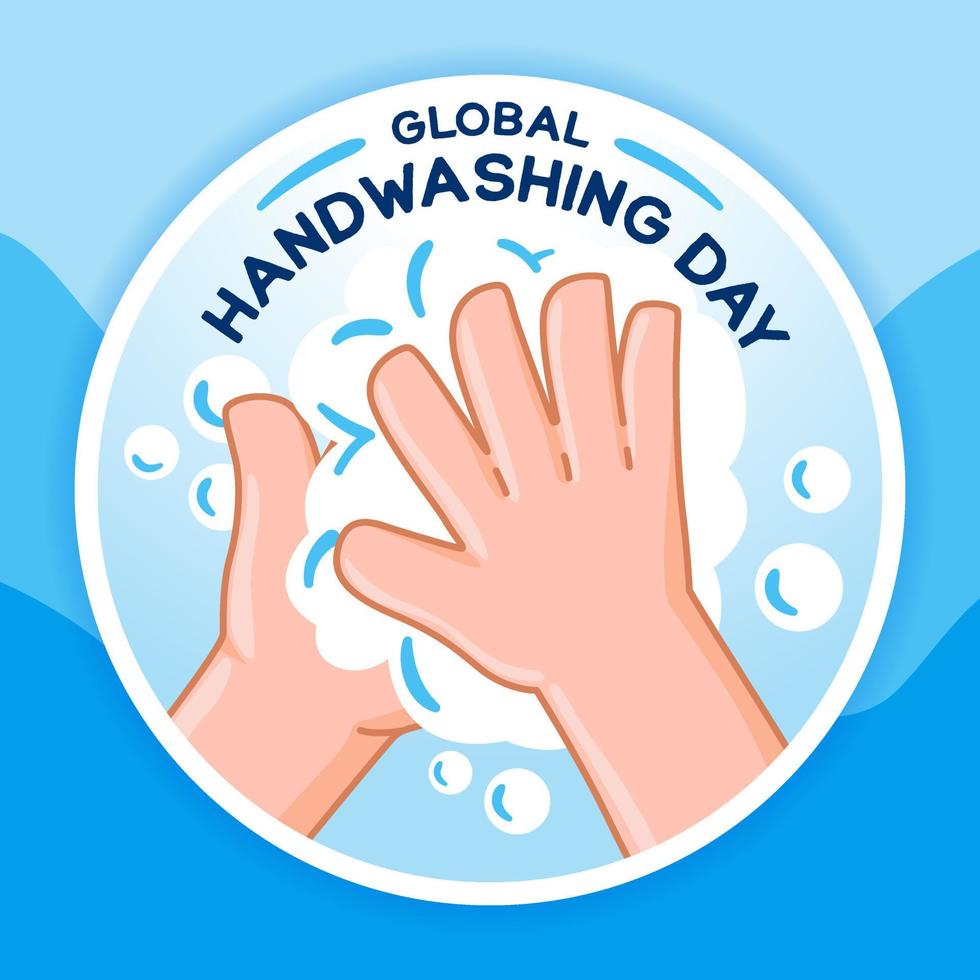 Global Handwashing Day Concept template vector