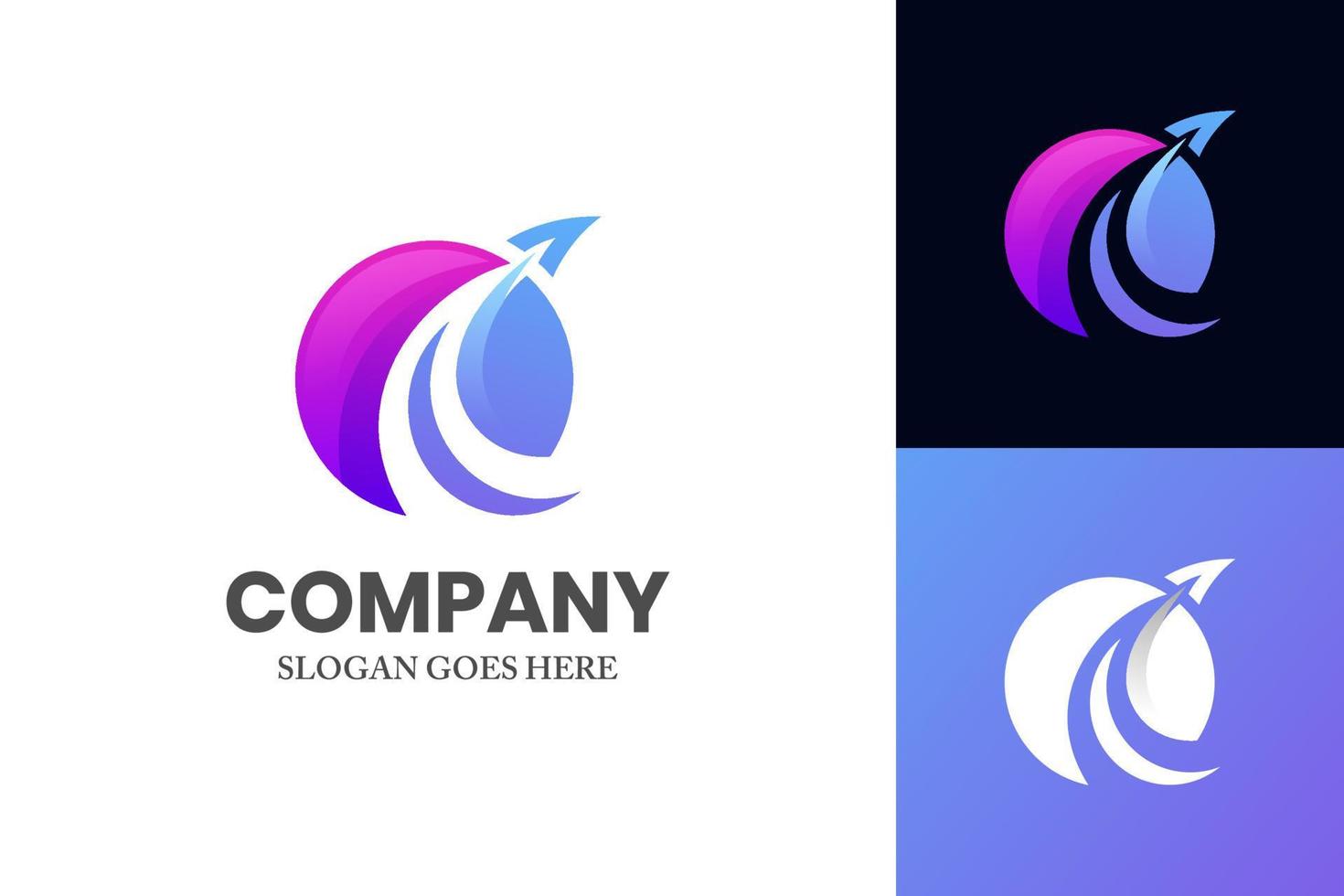 modern color agency travel check business logo. transport, logistics delivery logo design vector