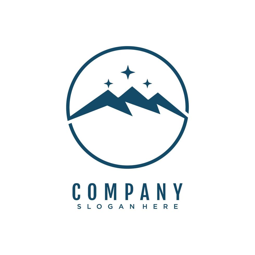 Mountain logo template icon illustration design vector