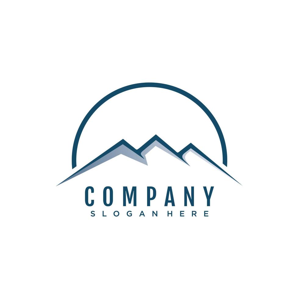 Mountain logo template icon illustration design vector