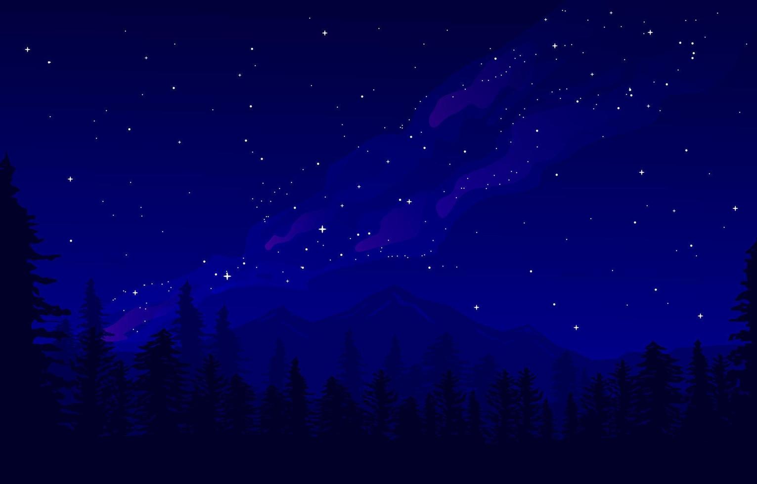 Milky Way with Shooting Star Background vector