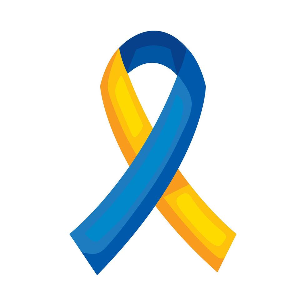 down syndrome ribbon vector