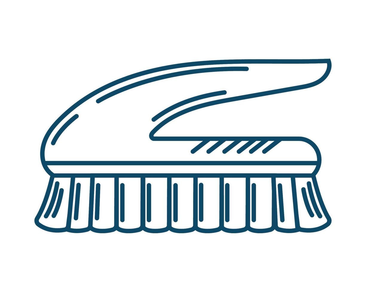 laundry brush handle vector