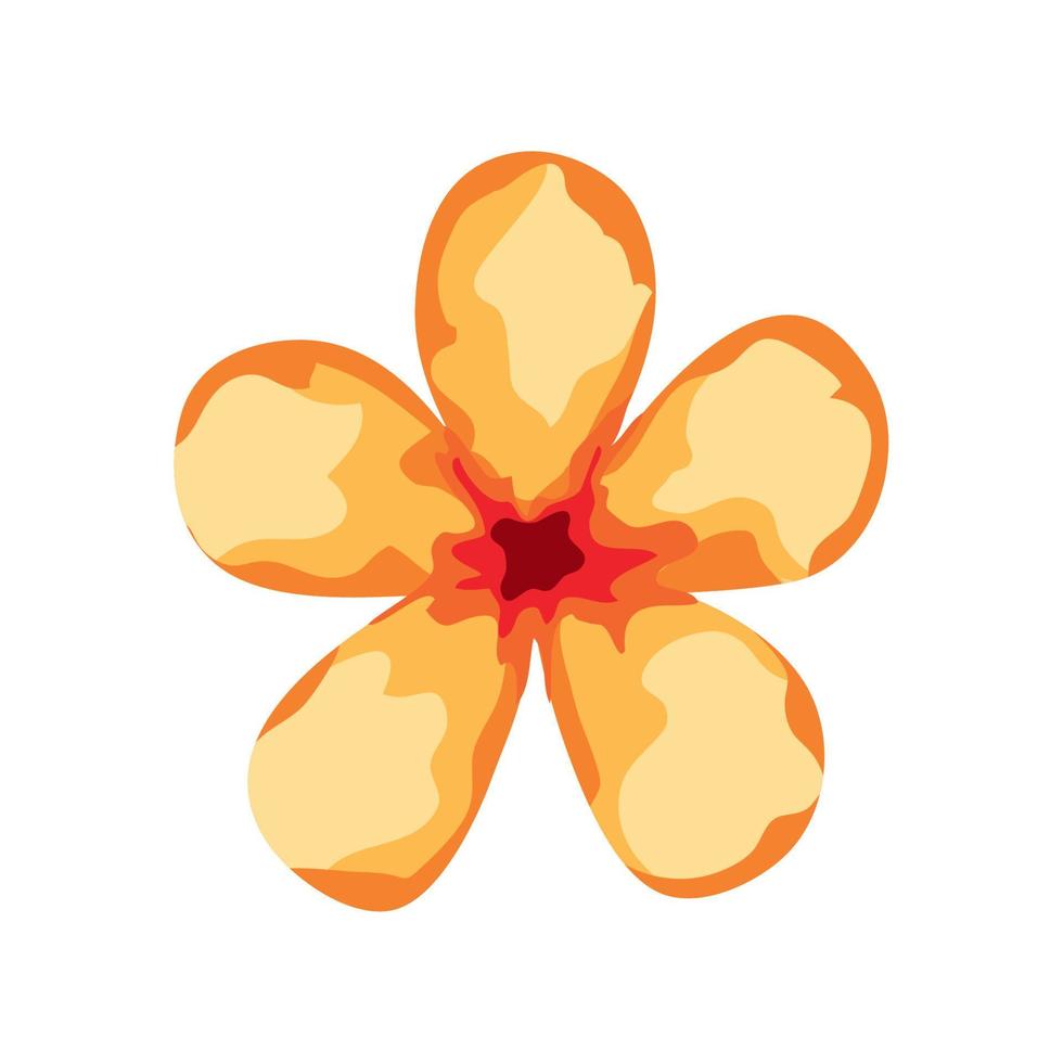 flor amarilla primavera vector