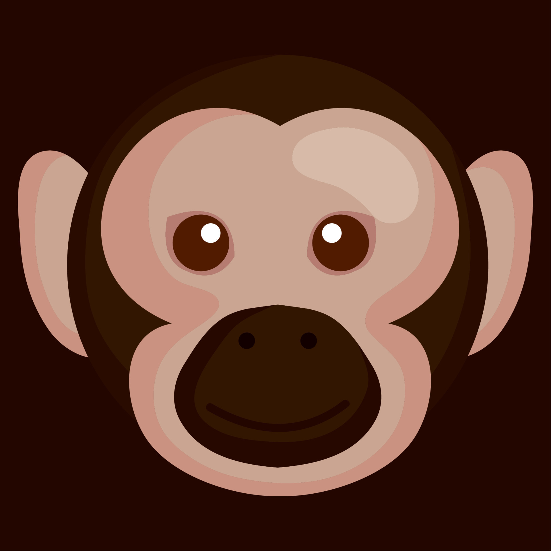 macaque monkey head animal 11374838 Vector Art at Vecteezy