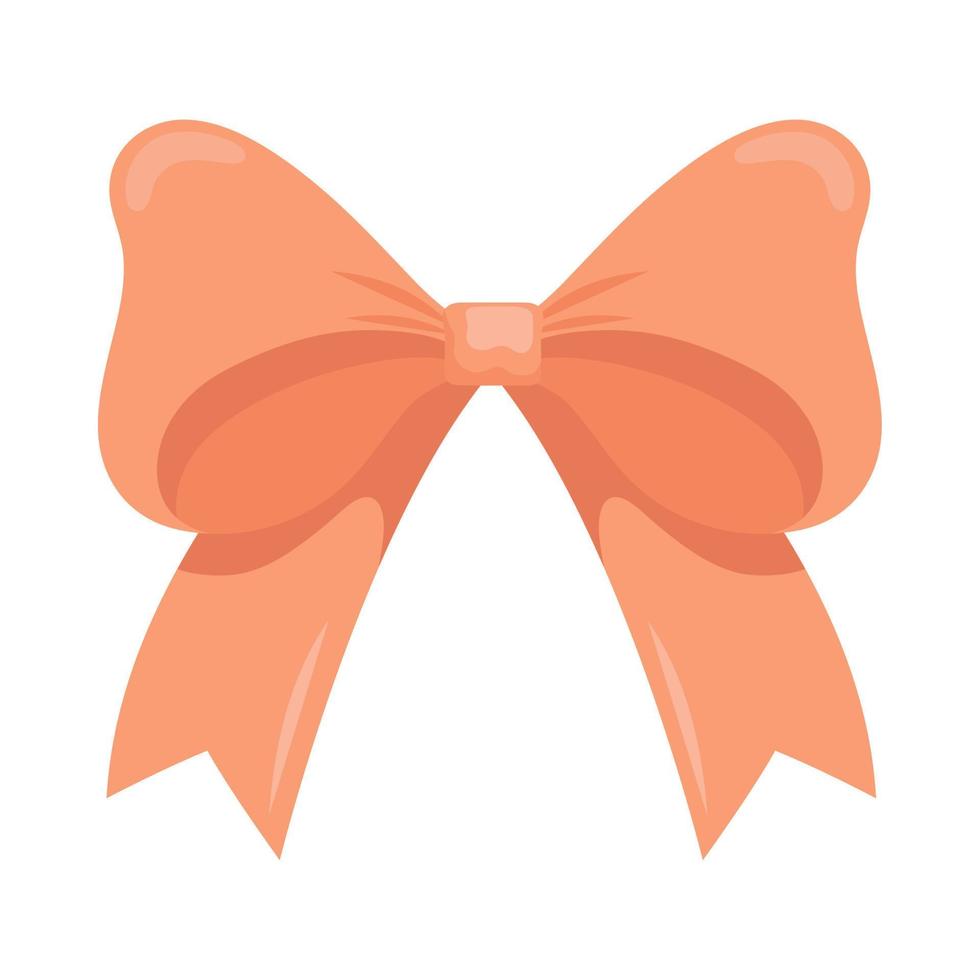 orange bow ribbon 11374849 Vector Art at Vecteezy