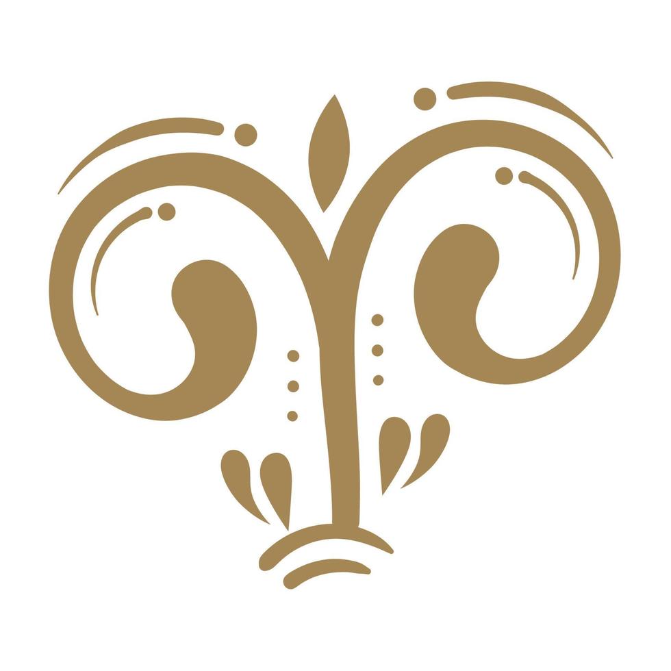 golden emblem retro style vector