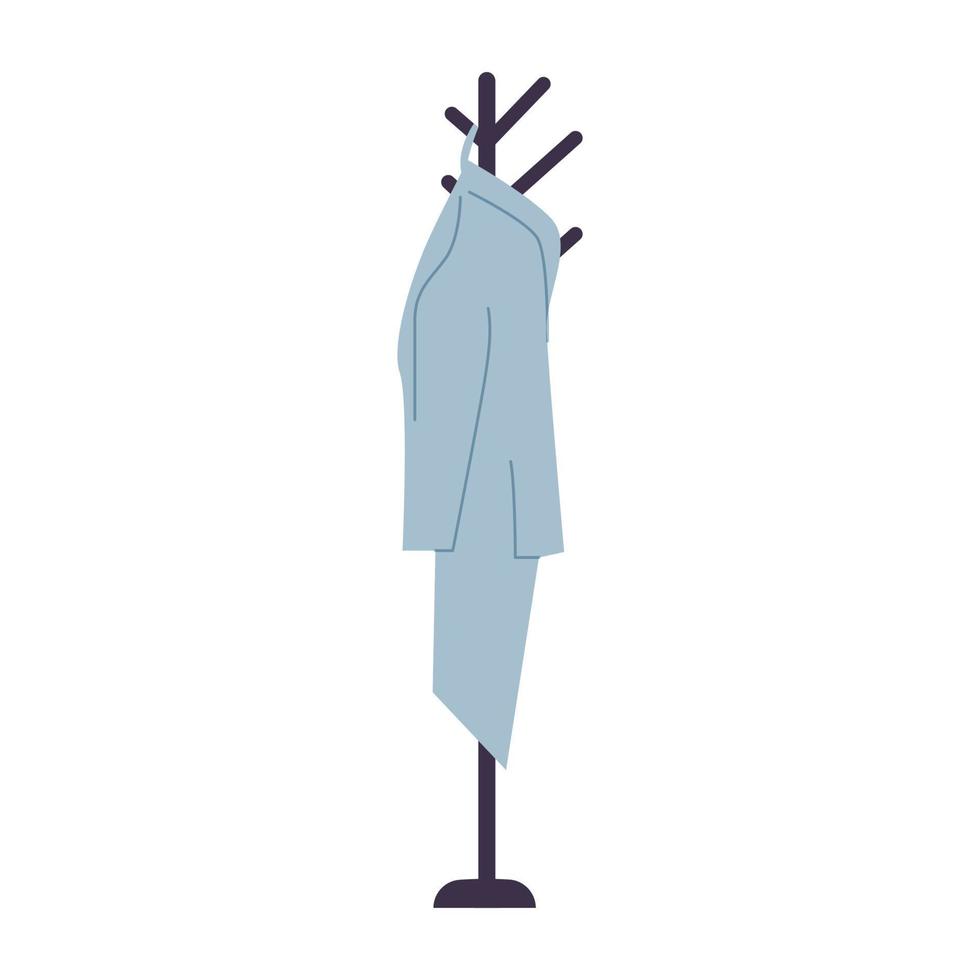 a bathrobe hanging on a hanger isolated vector