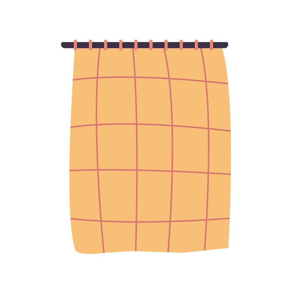 Ilustración de vector de cortina de baño