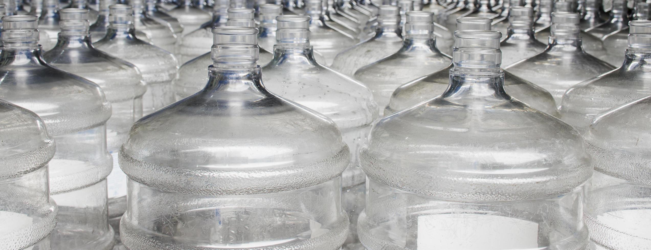 Pattern of 19 liter gallon plastic water bottle photo