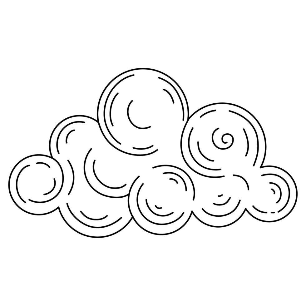 cloud astrology symbol vector